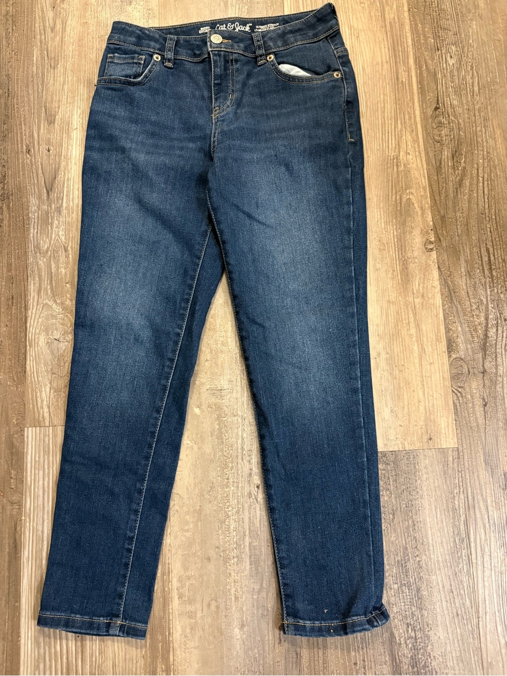 Cat & Jack Girls Ultimate Stretch Adjustable Waist Skinny Jeans 12